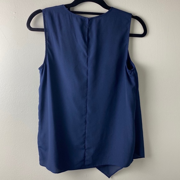 3.1 Phillip Lim Target Blue Asymmetric Blouse - Picture 3 of 3